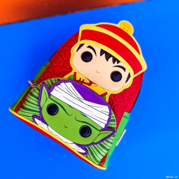 FUNKO POP! BY LOUNGEFLY DRAGON BALL Z GOHAN PICCOLO MINI BACKPACK NWT Sold Out - Picture 5 of 6